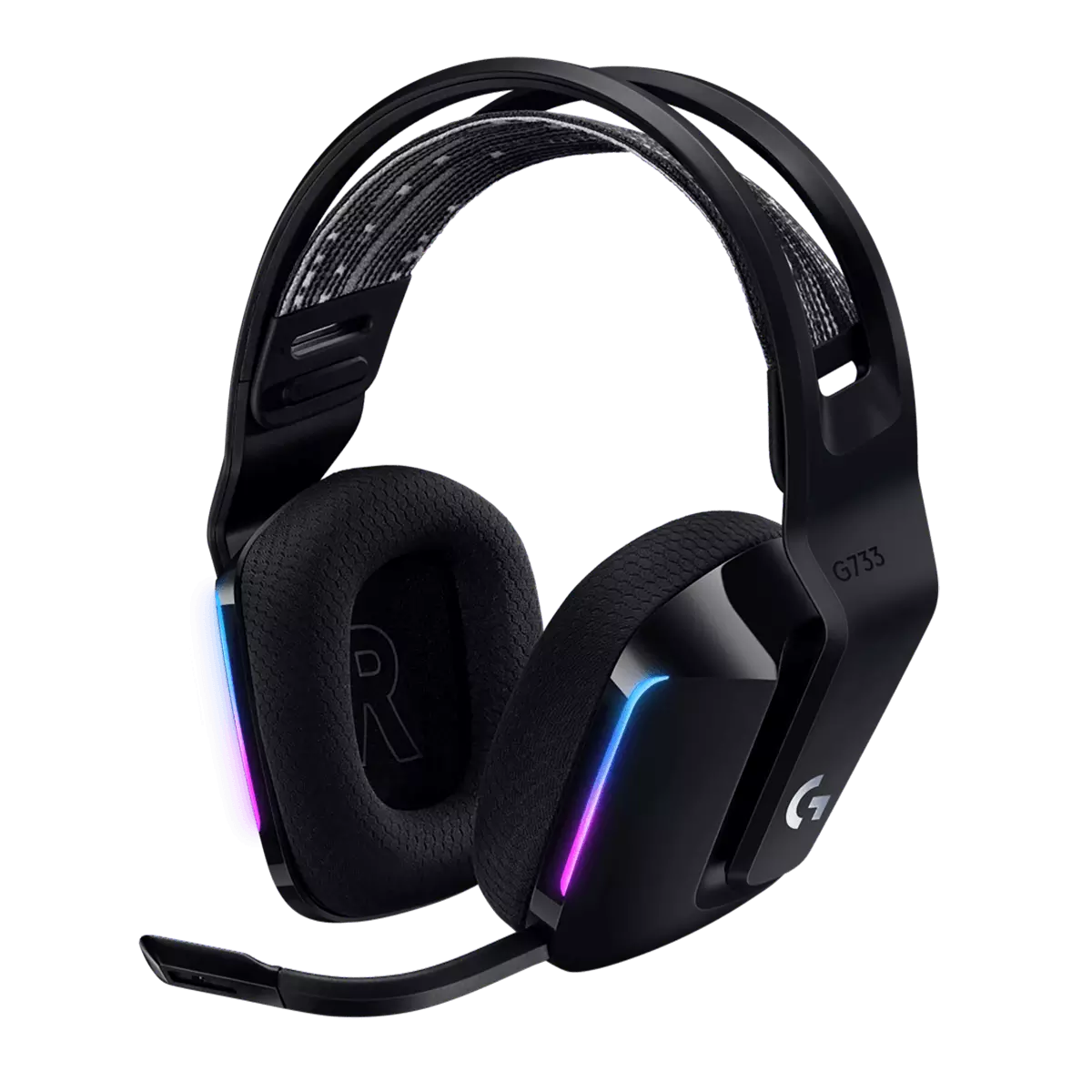 Logitech G733 Lightspeed WL Gaming Headset - BLACK | MOSS